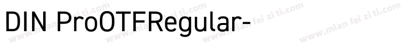DIN ProOTFRegular字体转换